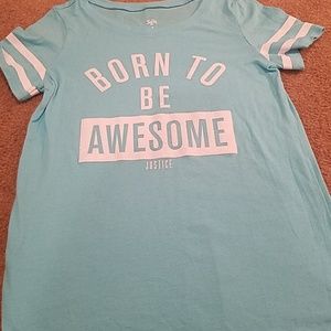 Never been worn Justice t shirt